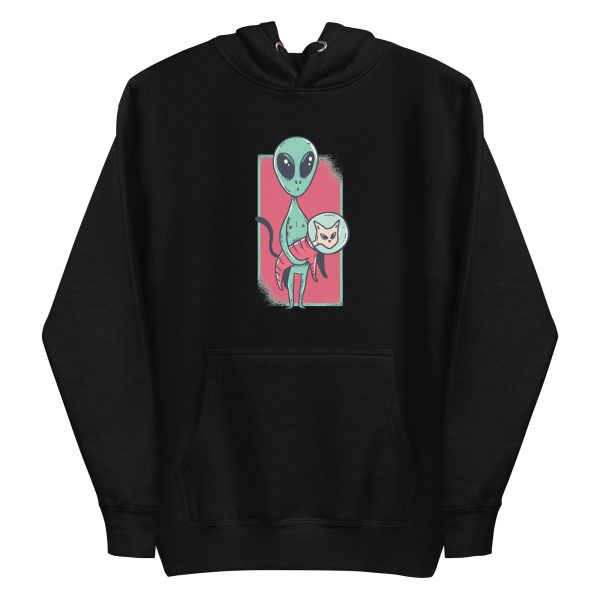 Space Alien Cute Cat Hoodie