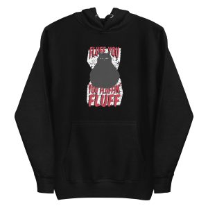 unisex-premium-pullover-hoodie-black-front-6aa4631c08f1e.jpg Fluffy Cat Hoodie