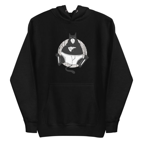 unisex-premium-pullover-hoodie-black-front-6aa4648a69fc6.jpg Pizza Cat Hoodie