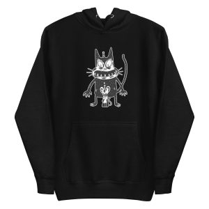 Creepy Cat and Mouse Hoodie