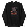 unisex-premium-pullover-hoodie-black-front-6aa71f97ea4d5.jpg Rebel Cat Quote Hoodie