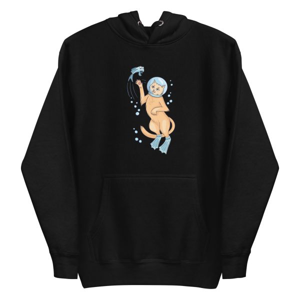 unisex-premium-pullover-hoodie-black-front-6aa71fe57a4a4.jpg Scuba Cat Hoodie