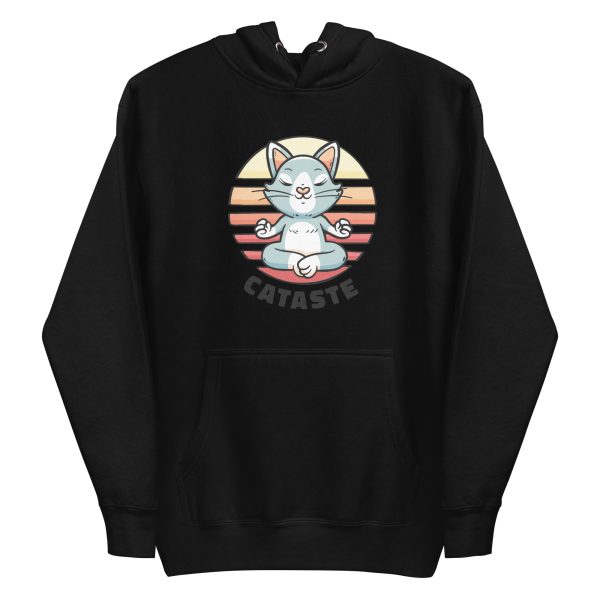 unisex-premium-pullover-hoodie-black-front-6aa720be6f0b1.jpg Cat Namaste Hoodie