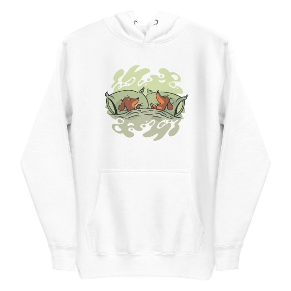 unisex-premium-pullover-hoodie-white-front-6a9d7fbda37da.jpg Sleeping Dachshunds Hoodie