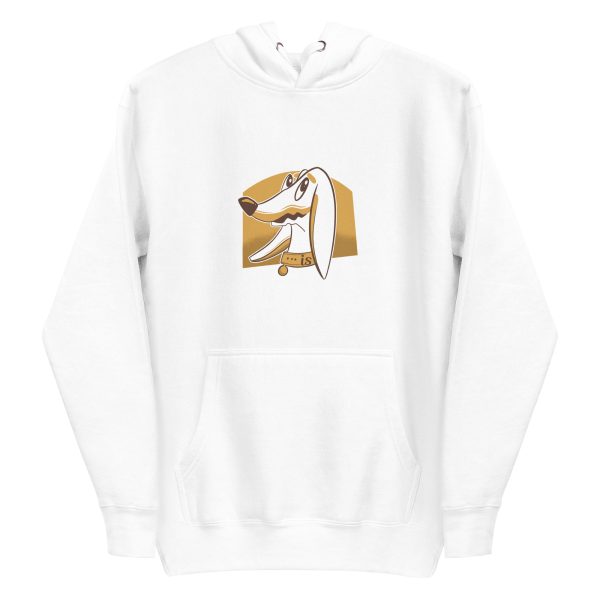 unisex-premium-pullover-hoodie-white-front-6a9d85a367de5.jpg Guilty Dachshund Hoodie