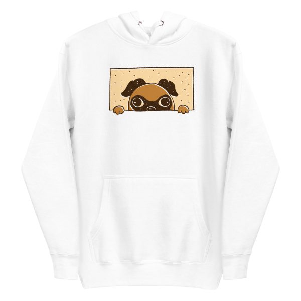 Peeking Pug Hoodie