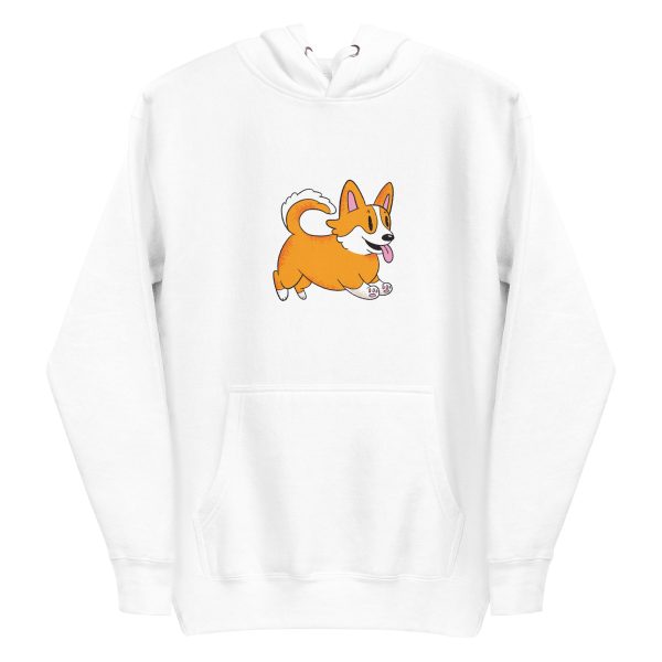 unisex-premium-pullover-hoodie-white-front-6a9f8b9cdacf4.jpg Corgi Dad Hoodie