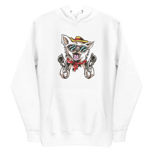unisex-premium-pullover-hoodie-white-front-6a9fd3efaecb5.jpg Chihuahua Western Dog Hoodie