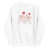 unisex-premium-pullover-hoodie-white-front-6a9fde5175d17.jpg English Bulldog Couple Love Hoodie