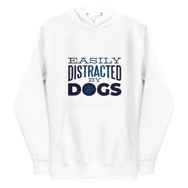 unisex-premium-pullover-hoodie-white-front-6aa182517a913.jpg Distracted By Dogs Hoodie
