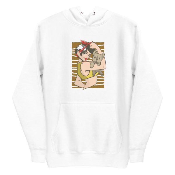 unisex-premium-pullover-hoodie-white-front-6aa18317086f6.jpg Pin Up Bulldog Hoodie