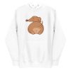 unisex-premium-pullover-hoodie-white-front-6aa186814f420.jpg Dachshund Butt Hoodie
