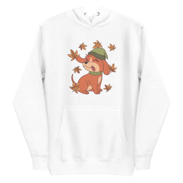 unisex-premium-pullover-hoodie-white-front-6aa1cde13bbb3.jpg Fall Dog Hoodie