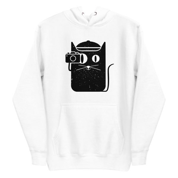 unisex-premium-pullover-hoodie-white-front-6aa3c2f399fc8.jpg Cat and Camera Hoodie