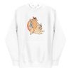 unisex-premium-pullover-hoodie-white-front-6aa3c79f08001.jpg Cat Riding Unidog Hoodie
