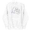 unisex-premium-pullover-hoodie-white-front-6aa4604367850.jpg Licking Cat Hoodie