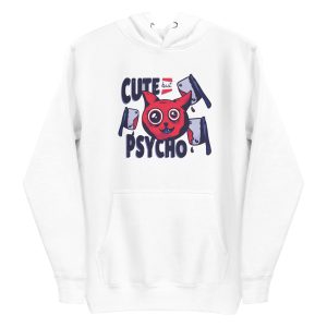 unisex-premium-pullover-hoodie-white-front-6aa460e6d6c3c.jpg Cute But Psycho Hoodie
