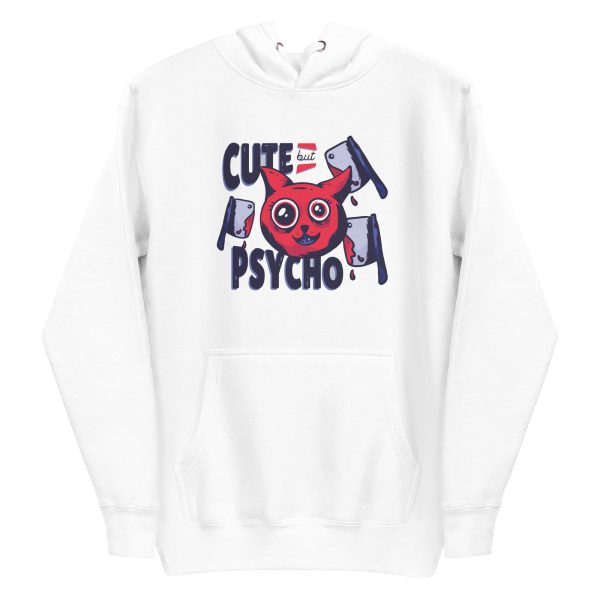 unisex-premium-pullover-hoodie-white-front-6aa460e6d6c3c.jpg Cute But Psycho Hoodie