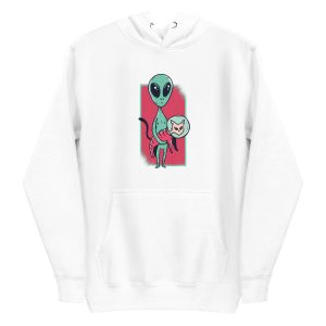 unisex-premium-pullover-hoodie-white-front-6aa46251da3d8.jpg Space Alien Cute Cat Hoodie