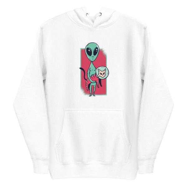 Space Alien Cute Cat Hoodie