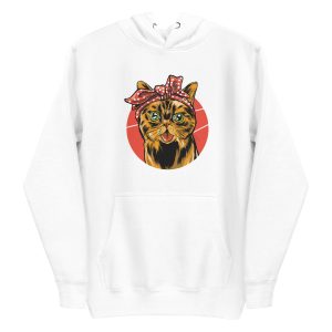 unisex-premium-pullover-hoodie-white-front-6aa4634e9b8d5.jpg Bandana Cat Hoodie