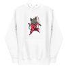 unisex-premium-pullover-hoodie-white-front-6aa4637157416.jpg Fencing Cat Hoodie