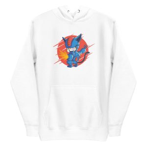 unisex-premium-pullover-hoodie-white-front-6aa46567d3a30.jpg Cyborg Cat Hoodie