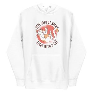 unisex-premium-pullover-hoodie-white-front-6aa4662c500af.jpg Funny Sleep Cat Hoodie