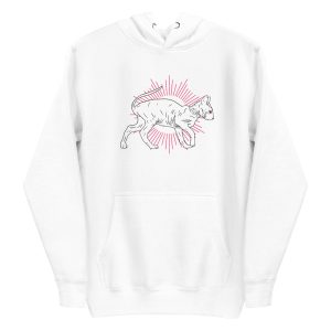 unisex-premium-pullover-hoodie-white-front-6aa4687800e42.jpg Hand Drawn Sphynx Cat Hoodie