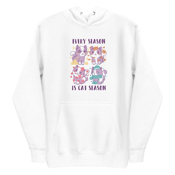 unisex-premium-pullover-hoodie-white-front-6aa71fba2b6db.jpg Cat Season Hoodie
