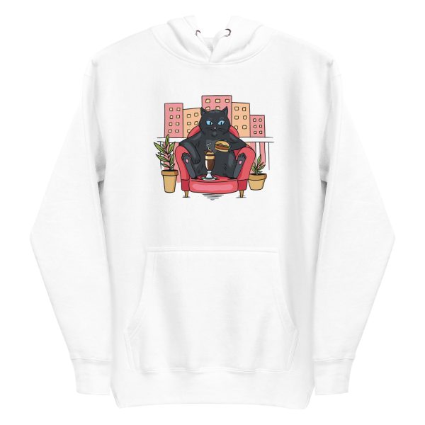 unisex-premium-pullover-hoodie-white-front-6aa720683010a.jpg Cat On Balcony Hoodie