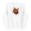 Watercolor Brown Cat Hoodie