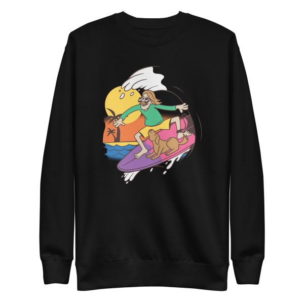 Surfer Guy Dog Sweatshirt