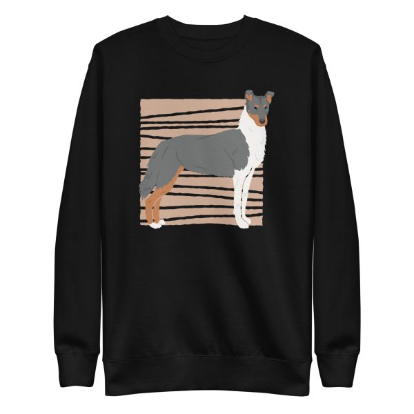 unisex-premium-sweatshirt-black-front-6a9d458fc8395.jpg Smooth Collie Sweatshirt