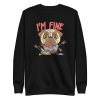 unisex-premium-sweatshirt-black-front-6a9d70c4935d0.jpg Warrior Pug Sweatshirt