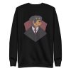 unisex-premium-sweatshirt-black-front-6a9d7701bb85c.jpg Suited Dog Sweatshirt