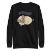 unisex-premium-sweatshirt-black-front-6a9d778e90c17.jpg Sleepy Pug Sweatshirt