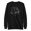 unisex-premium-sweatshirt-black-front-6a9d862e263bd.jpg German Wirehaired Pointer Sweatshirt