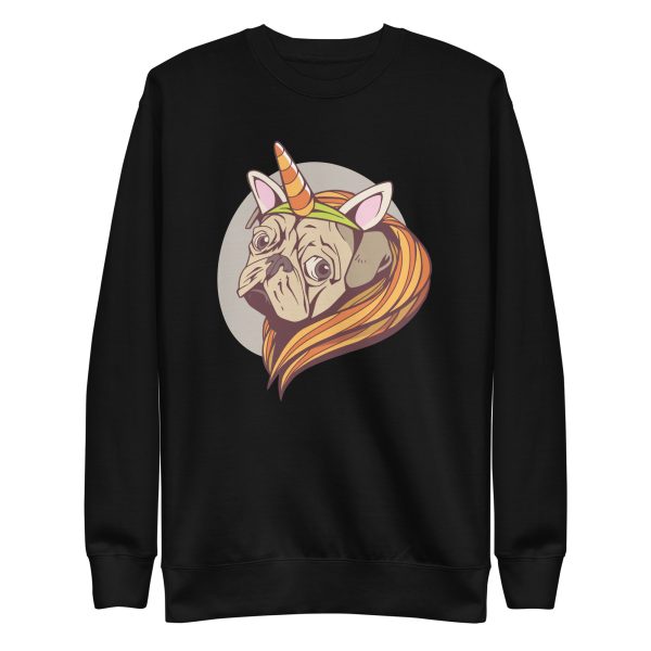 unisex-premium-sweatshirt-black-front-6a9f88986e87c.jpg Unicorn Pug Sweatshirt