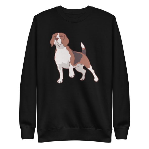 unisex-premium-sweatshirt-black-front-6a9fd0345c1f8.jpg Beagle Dog Sweatshirt