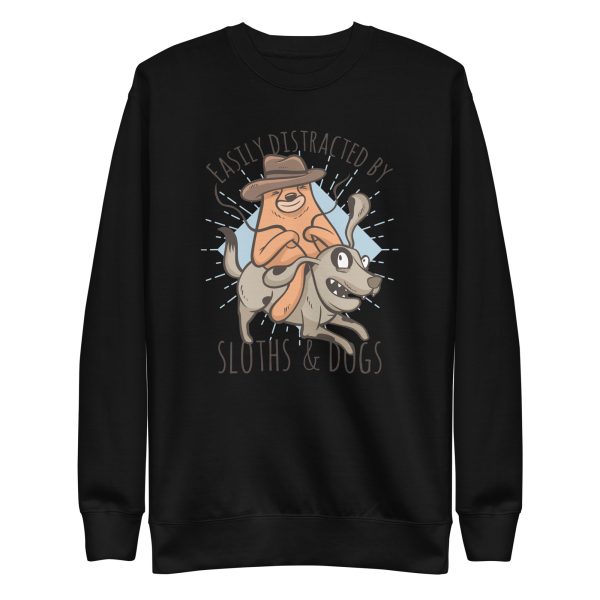 Sloth Riding Dog Sweatshirt