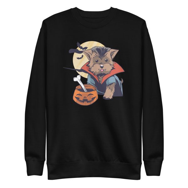 unisex-premium-sweatshirt-black-front-6a9fd8b537d9d.jpg Vampire Morkie Sweatshirt