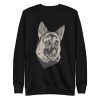 unisex-premium-sweatshirt-black-front-6aa18228b4983.jpg German Shepherd Pet Sweatshirt