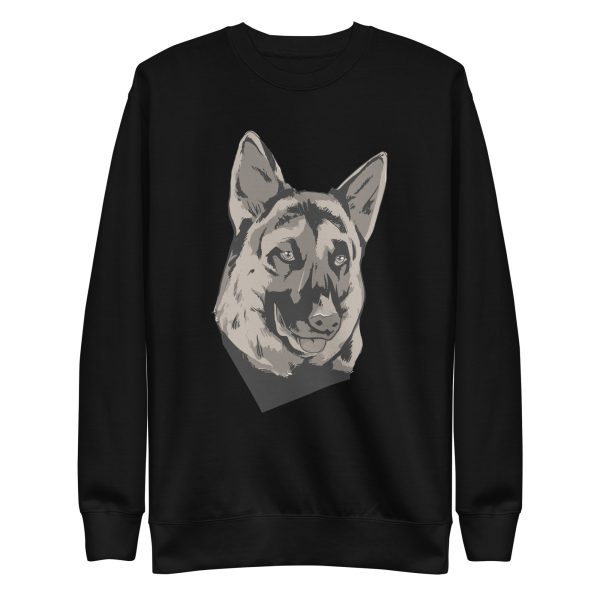 unisex-premium-sweatshirt-black-front-6aa18228b4983.jpg German Shepherd Pet Sweatshirt