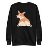 unisex-premium-sweatshirt-black-front-6aa18360276dc.jpg Cute Corgi Sweatshirt