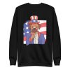 unisex-premium-sweatshirt-black-front-6aa185bf7ec27.jpg Boxer Dog Uncle Sam Sweatshirt