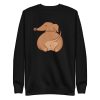 unisex-premium-sweatshirt-black-front-6aa18684bcac0.jpg Dachshund Butt Sweatshirt