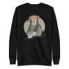 unisex-premium-sweatshirt-black-front-6aa18aa068d34.jpg Dog Monalisa Sweatshirt