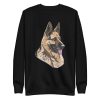 unisex-premium-sweatshirt-black-front-6aa18b1d69b66.jpg German Shepherd Dog Sweatshirt