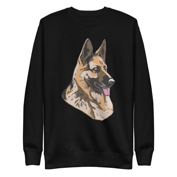 unisex-premium-sweatshirt-black-front-6aa18b1d69b66.jpg German Shepherd Dog Sweatshirt